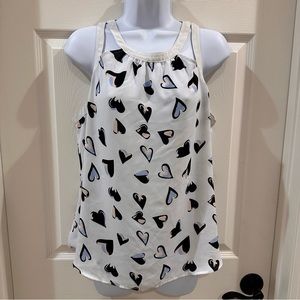 Candies Sleeveless Cutout Heart Blouse XL
